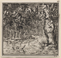 KG 05812
<br/>
De Apen-vreugd..
<br/>
<em>Luyken, Jan (1649-1712)</em>